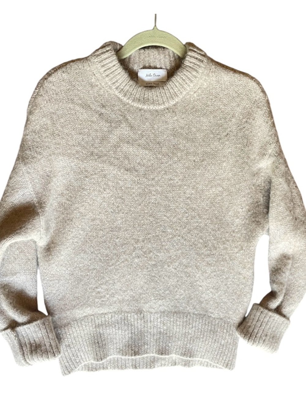 Mila Owen Crewneck Sweater in Oatmeal